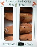 2 Pair Aromatic Red Cedar Shoe Trees 100% All Natural Cedar Protection, For M...