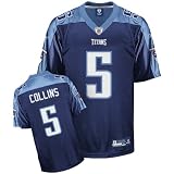 Reebok Tennessee Titans Kerry Collins Youth Replica Alternate Jersey Large