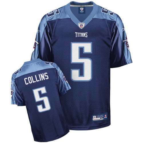 Reebok Tennessee Titans Kerry Collins Youth Replica Alternate Jersey Large