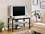 Black & Silver TV Stand by Coaster Furniture