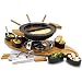 Elite 26 Piece 3 in 1 Cast Iron Fondue Set (19.4 pound) by igourmet.com
