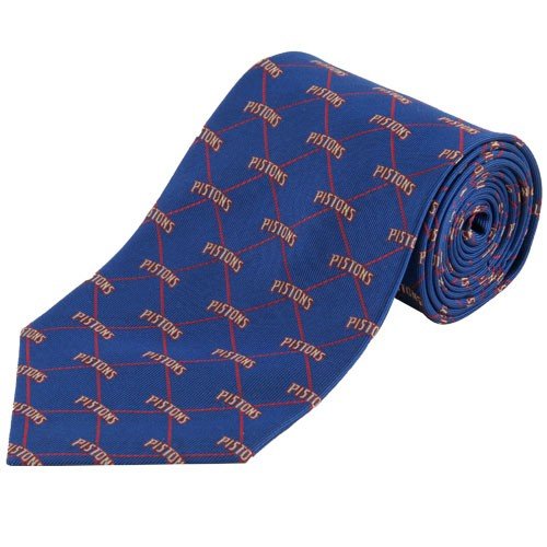 Detroit Pistons Navy Blue Woven Tie