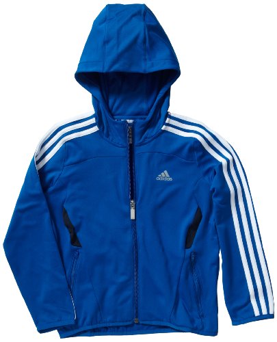Adidas Kinder Kapuzensweatshirt Yb Clima365 Quarter Full Zip, blue beauty f10/dark navy/white, 140, P92104