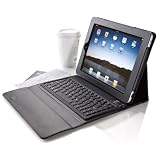Bluetooth Keyboard Portfolio for 1st Generation iPad Tablet (Black)