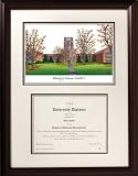 Tennessee Volunteers Framed Scholar Diploma Frame with Lithograph