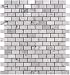 Carrara (Carrera) Bianco Honed 1x2" Brick Mosaic Tile