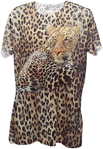 Leopard Upper Torso with All Over Print Sublimated T-Shirt