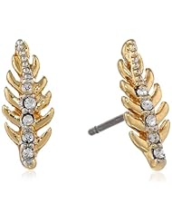 Juicy Couture Pave Feather Stud Earrings