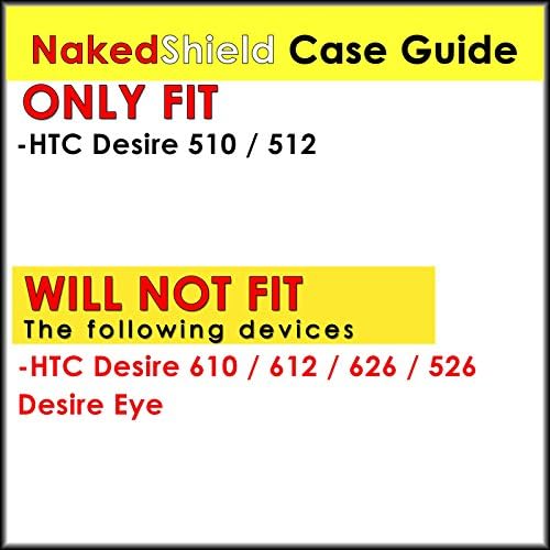 Htc Desire 510 / 512 Case, [NakedShield] [Black] Total Armor Protection Case - [Pink Glitter] for Htc Desire 510 / 512