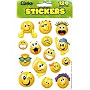 Eureka Emoticons Stickers, 120 Per Pack
