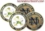 (4) Notre Dame Fighting Irish Golf Ball Markers