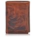 Genuine Leather RFID Blocking Slim Trifold Wallet for Men with 7 Cards+1 ID Window+2 Note Compartments (Vintage Cognac)
