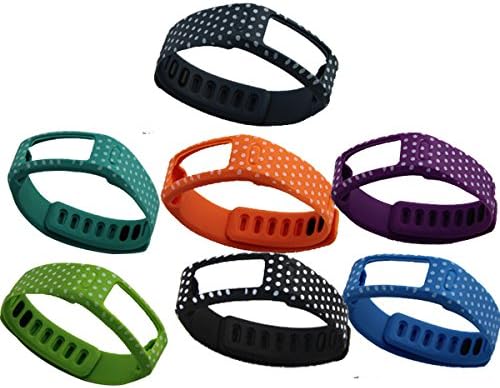 Colorful Replacement Wrist Band Wristband with White Polka Dot Spots for Garmin Vivofit Smart Wristsband Garmin Vivofit Bracelet with Clasp Small Teal