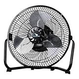 :Polar Aire High Velocity Fan 9 In. 3 Speed Light Gray