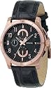 Men's Chronograph Black Leather
