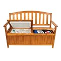 Igloo Wood Storage Bench and Beverage Cooler