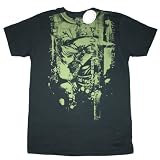 NINTENDO ZELDA JAPANESE SPLATTER IMAGE 2-Sided Fine Woven Fitted Licensed Tee