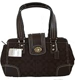 51yMrLjMtuL._SL160_ - Authentic Coach Handbag - Hamptons Brown Signature Leather Carryall Bag 13975 - coach-handbags-savings