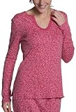 Nautica Women's Centipede Print Long Sleeve Henley Tee
