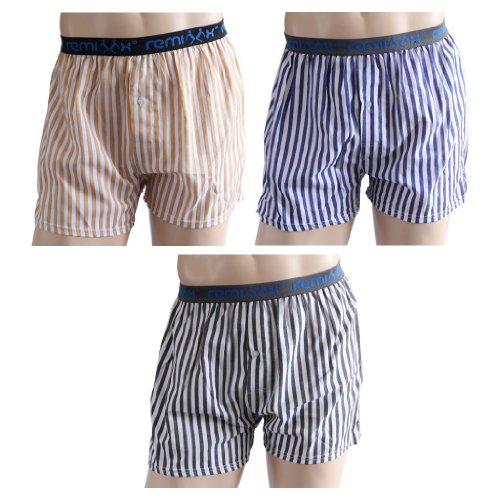 3er Pack Herren Boxershorts Remixx 100%Baumwolle 