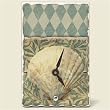 Tile Desk clock~ Newport Shell ~Artworks Home Accents~ desk clocks~ code 631