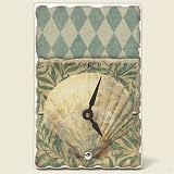 Tile Desk clock~ Newport Shell ~Artworks Home Accents~ desk clocks~ code 631