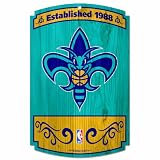 NBA New Orleans Hornets Wood Sign