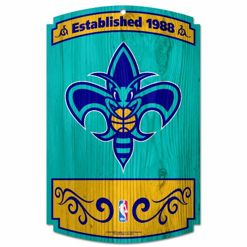 NBA New Orleans Hornets Wood Sign