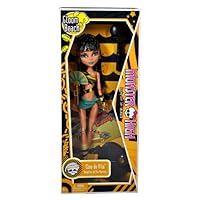 Monster High Freaky Just Got Fabulous Gloom Beach Series 11 Inch Doll - Cleo de Nile Daughter of the Mummy with Fan, Sunglass, Hairbrush and Doll Stand (T7990)