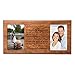 Personalized five year anniversary gift her him couple Custom Engraved wedding celebration for Husband wife girlfriend boyfriend photo frame holds two 4x6 photos by LifeSong Milestones (Cherry)