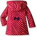 London Fog Girls' Enhanced Radiance Polka Dot Trench Coat