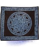 Eigenschaften HappyShop  / Tuch - Celtic blau auf schwarz 243 x 208 cm