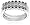 10k Gold Black Diamond Stack Ring (1/4 cttw), Size 6