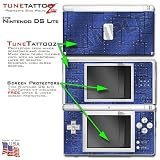 Nintendo DS Lite Aluminum Panels Blue Tune Tattoo Skin Kit by TuneTattoozTM
