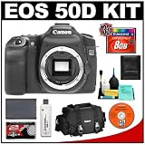 Canon EOS 50D Digital SLR Camera Body + 8GB CF Memory Card + BP-511 Battery + Canon Case + Cameta Bonus Accessory Kit