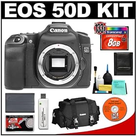 Canon EOS 50D Digital SLR Camera Body + 8GB CF Memory Card + BP-511 Battery + Canon Case + Cameta Bonus Accessory Kit