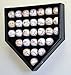 30 Baseball Ball Display Case Cabinet Holder Rack Home Plate Shaped w/98% UV Protection- Lockable