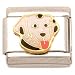 Enamel Dalmatian Italian Charm Stainless Steel 9mm