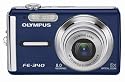 Olympus FE-340 8MP Digital Camera with 5x Optical Zoom (Blue)