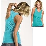 Yoga Tank Yoga Top Longer Length Sheer Racer Back Tank