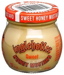 Inglehoffer Mustard, Sweet Honey, 4-Ounce Jars (Pack of 12)