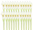 24 Pieces of 34" Large Calla Lily Bendable Sprays Artificial Silk Flowers