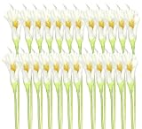 24 Pieces of 34" Large Calla Lily Bendable Sprays Artificial Silk Flowers