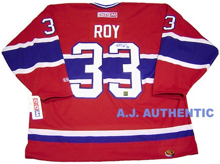 PATRICK ROY Montreal Canadiens Signed Hockey JERSEY