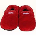 Slippies Deluxe, rot (M) - 100% mikrowellenfähige Wärmepantoffeln