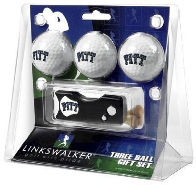Pittsburgh Panthers 3 Golf Ball Gift Pack W/ Spring Action Tool - Ncaa College Athletics