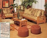 Futon Furniture Set in Honey Oak - Montego - FSET-14