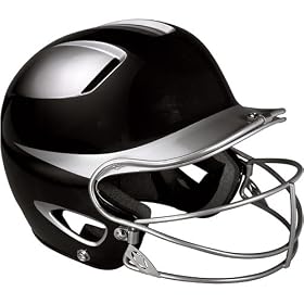 Easton Natural Two-Tone Senior Softball Batting Helmet with Mask by 