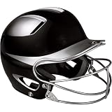 Easton Natural Two-Tone Senior Softball Batting Helmet with Mask