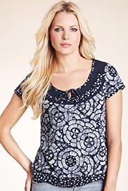 Pure Cotton Tribal Print Jersey T Shirt